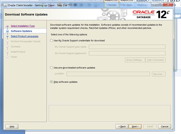 oracle client software windows